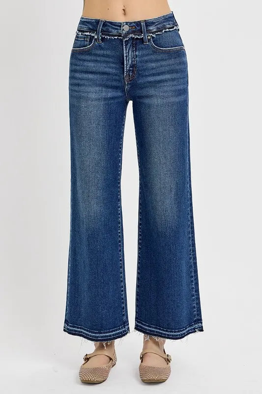 Full Size Tummy Control Bootcut Jeans Plus Size