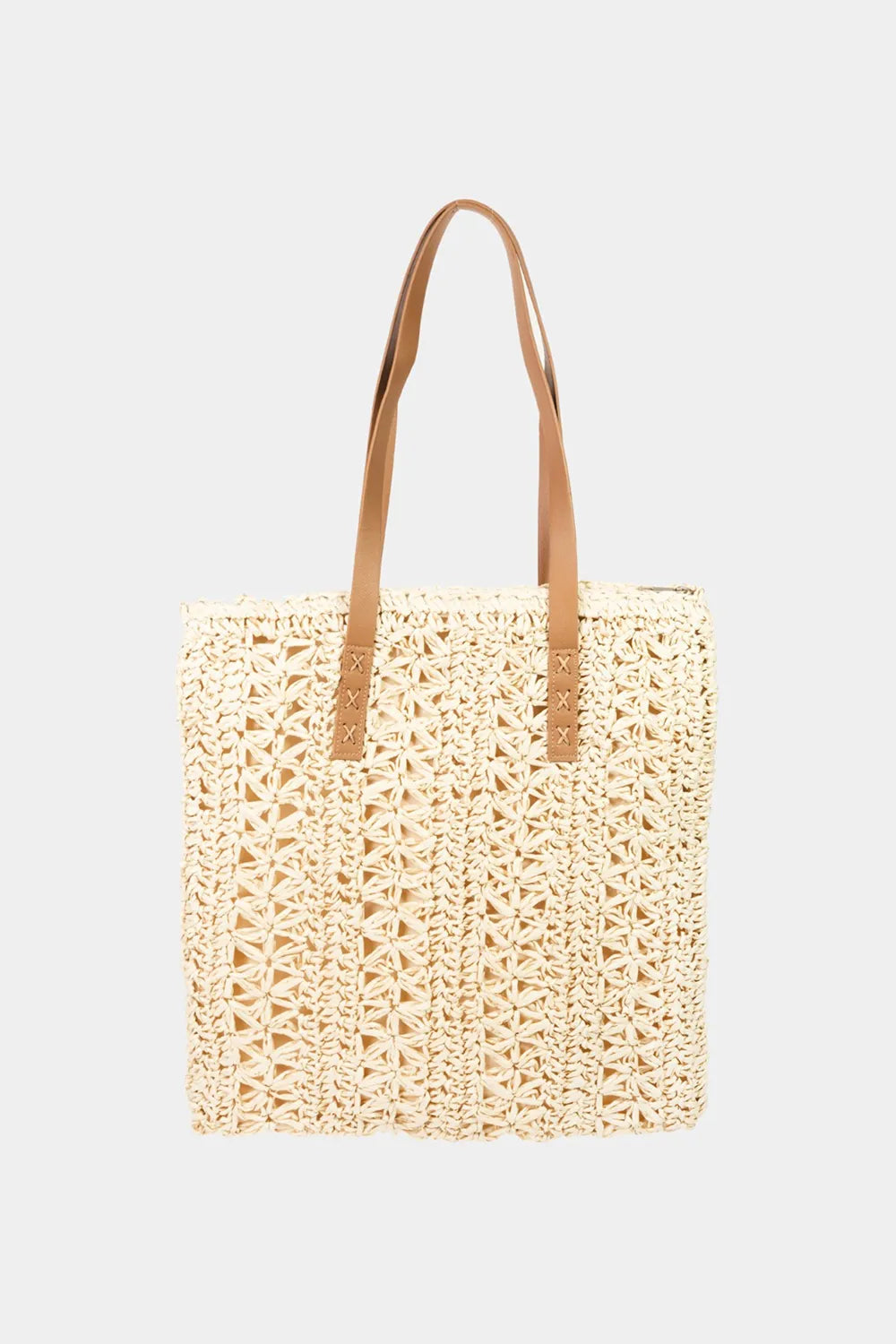 Straw Braided Tote Bag