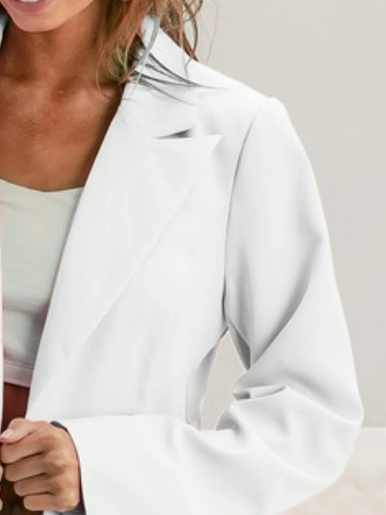 Single Breasted Peaked Lapel Blazer