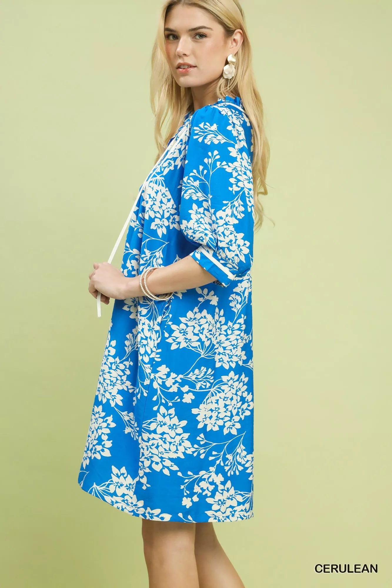 Floral Babydoll Dress with Pockets