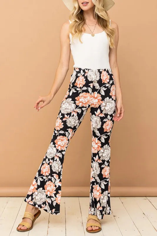 Wrinkle-Free Stretch Bell Bottom Flare Pants