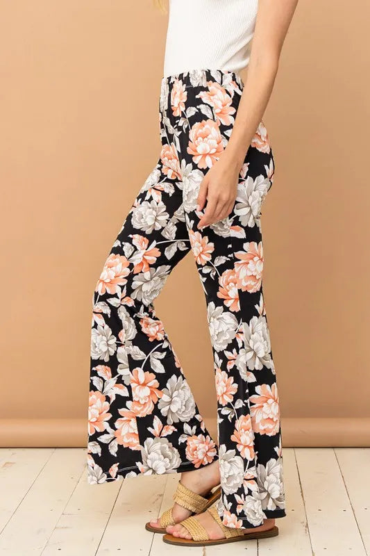 Wrinkle-Free Stretch Bell Bottom Flare Pants
