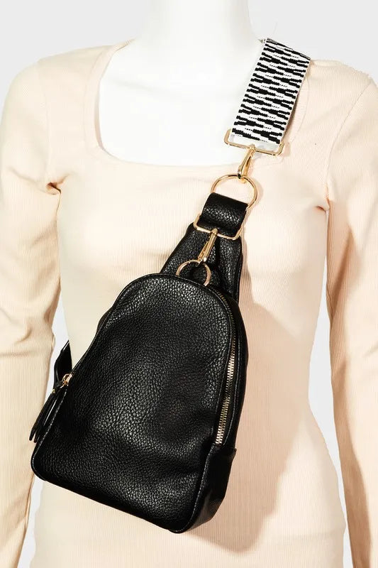 Single Strap Faux Leather Sing Bag