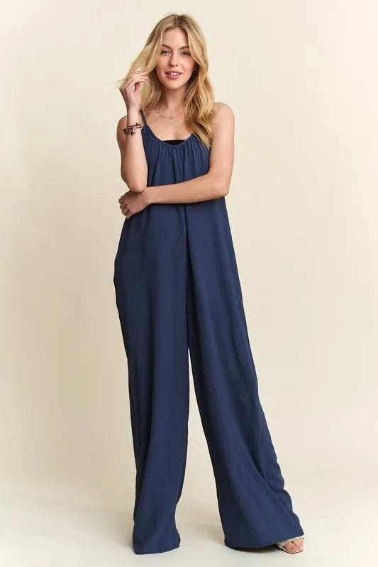 Wide Leg Casual Cami Jumpsuit