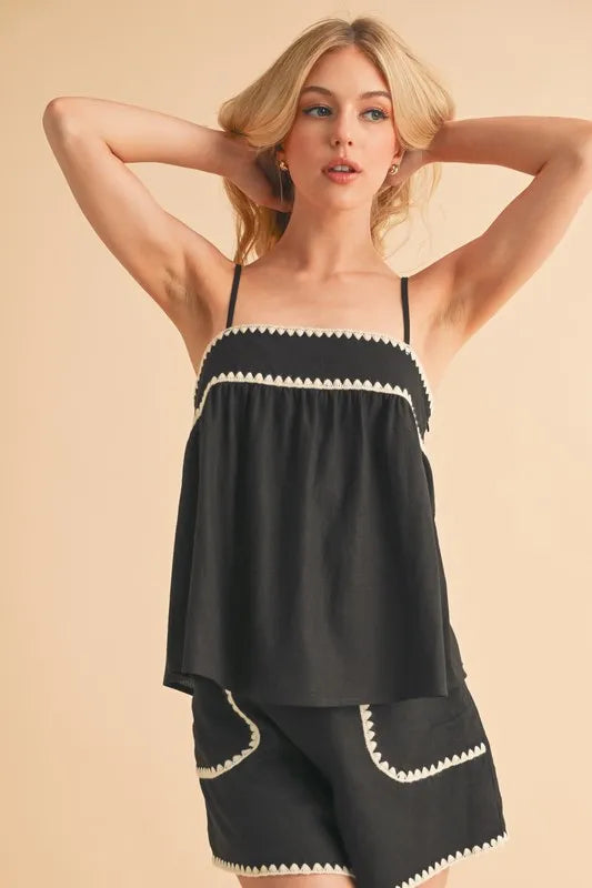 Bali Rickrack Trim Cami