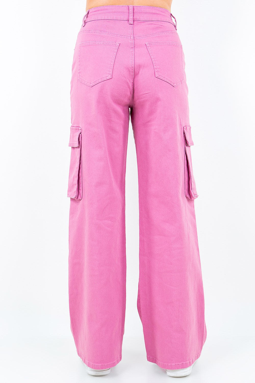 Full Size Drawstring Wide Leg Cargo Pants Plus Size