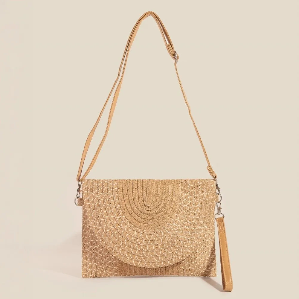 Tight Woven Envelope Clutch Bag