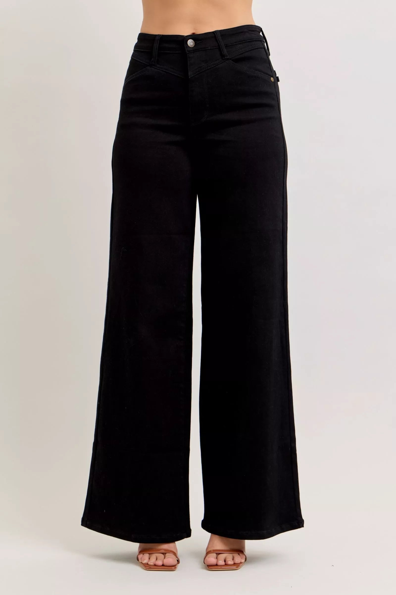 High-Waisted Wide Leg Jeans