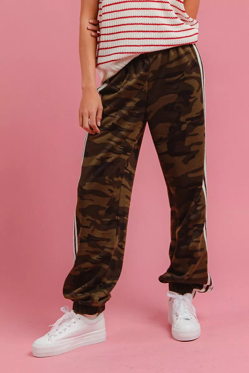 Side Lines Camouflage Track Pants